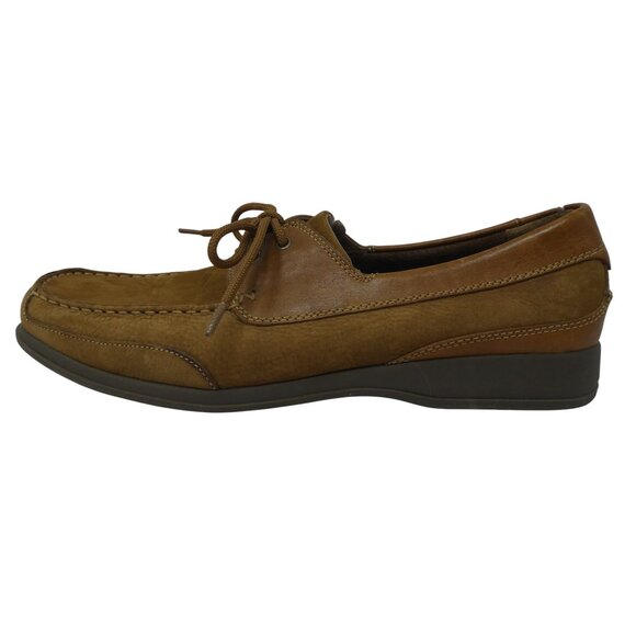 Nunn Bush Brown Leather Comfort Gel Boat Shoes Loafers Mens 10.5 Wide NWT - Picture 4 of 14